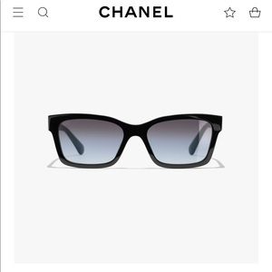 Chanel Black Acetate Square Sunglasses 😎 🖤